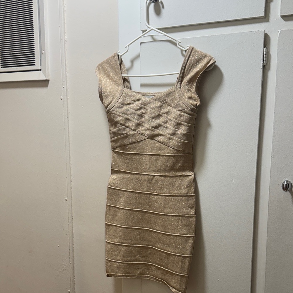 Forever 21 Gold Mini Dress